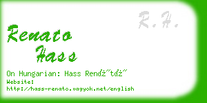 renato hass business card